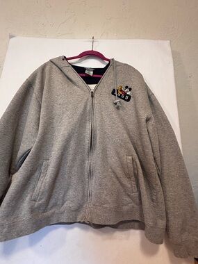Disneyland Mickey 1955 Zip Hoodie Jacket XXL Unisex Gray Parks